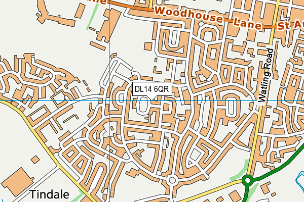 DL14 6QR map - OS VectorMap District (Ordnance Survey) DL14 6QR map - OS VectorMap District (Ordnance Survey)