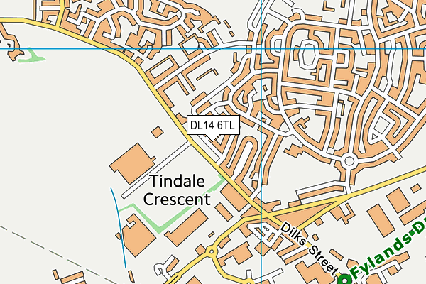 DL14 6TL map - OS VectorMap District (Ordnance Survey) DL14 6TL map - OS VectorMap District (Ordnance Survey)