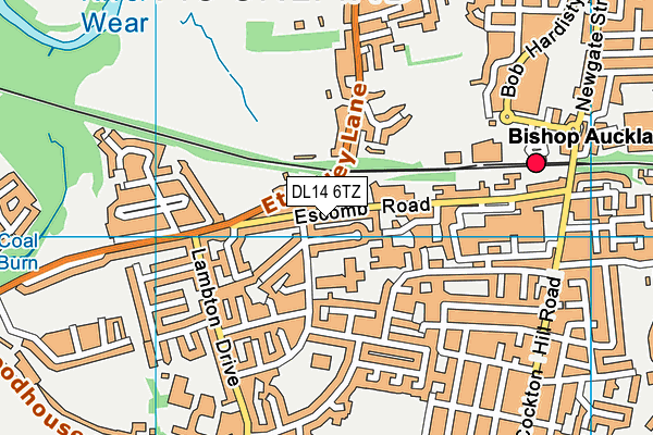 DL14 6TZ map - OS VectorMap District (Ordnance Survey) DL14 6TZ map - OS VectorMap District (Ordnance Survey)