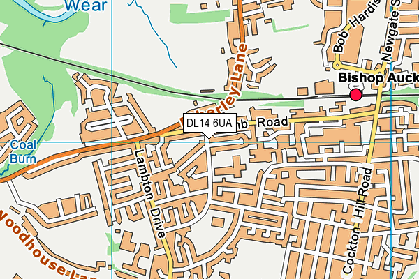 DL14 6UA map - OS VectorMap District (Ordnance Survey) DL14 6UA map - OS VectorMap District (Ordnance Survey)