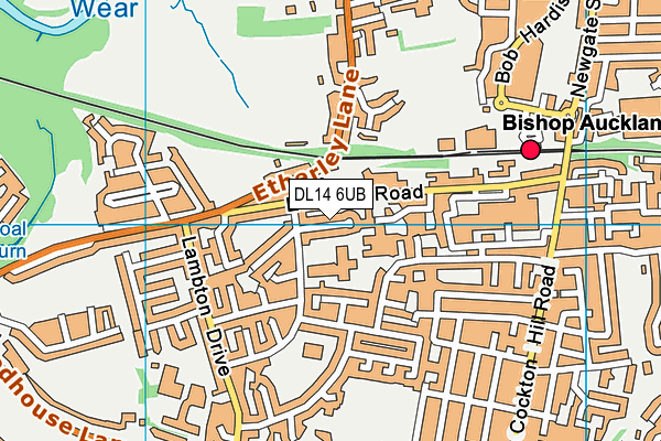 DL14 6UB map - OS VectorMap District (Ordnance Survey) DL14 6UB map - OS VectorMap District (Ordnance Survey)