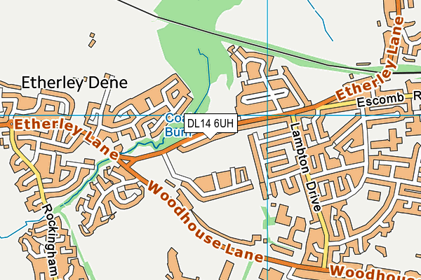 DL14 6UH map - OS VectorMap District (Ordnance Survey) DL14 6UH map - OS VectorMap District (Ordnance Survey)
