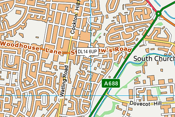 DL14 6UP map - OS VectorMap District (Ordnance Survey) DL14 6UP map - OS VectorMap District (Ordnance Survey)