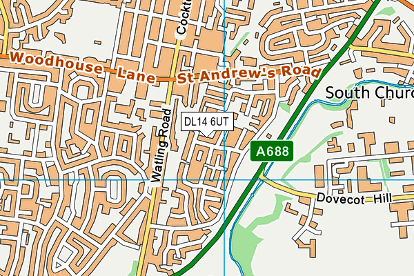DL14 6UT map - OS VectorMap District (Ordnance Survey) DL14 6UT map - OS VectorMap District (Ordnance Survey)