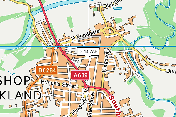 DL14 7AB map - OS VectorMap District (Ordnance Survey) DL14 7AB map - OS VectorMap District (Ordnance Survey)