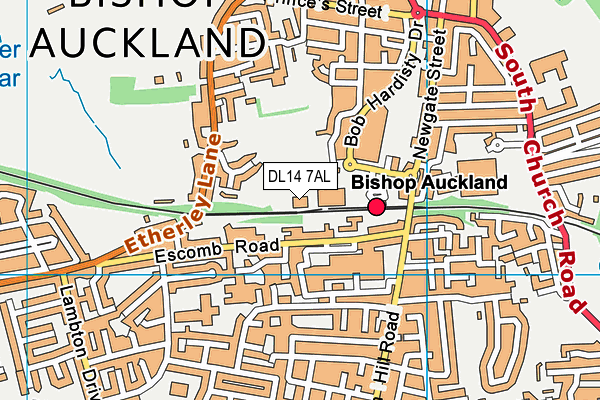 DL14 7AL map - OS VectorMap District (Ordnance Survey) DL14 7AL map - OS VectorMap District (Ordnance Survey)