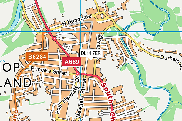 DL14 7ER map - OS VectorMap District (Ordnance Survey) DL14 7ER map - OS VectorMap District (Ordnance Survey)