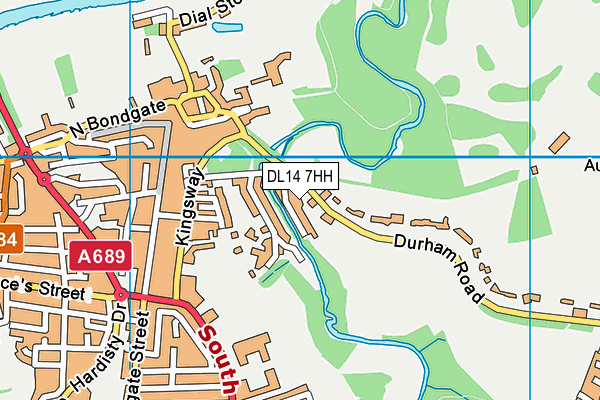 DL14 7HH map - OS VectorMap District (Ordnance Survey) DL14 7HH map - OS VectorMap District (Ordnance Survey)