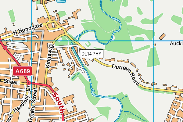DL14 7HY map - OS VectorMap District (Ordnance Survey) DL14 7HY map - OS VectorMap District (Ordnance Survey)