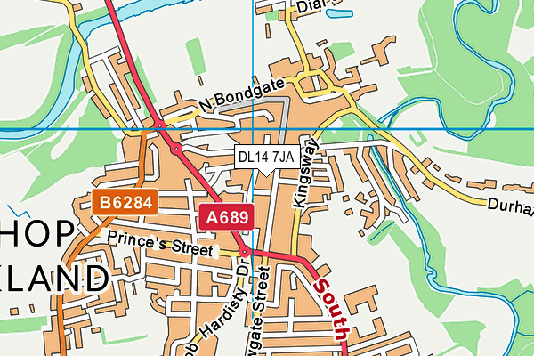DL14 7JA map - OS VectorMap District (Ordnance Survey) DL14 7JA map - OS VectorMap District (Ordnance Survey)