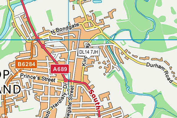 DL14 7JH map - OS VectorMap District (Ordnance Survey) DL14 7JH map - OS VectorMap District (Ordnance Survey)