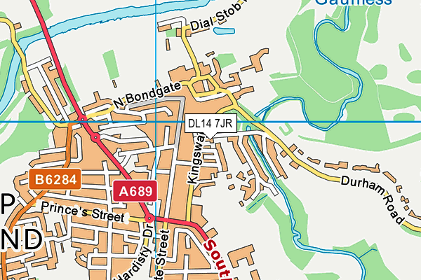 DL14 7JR map - OS VectorMap District (Ordnance Survey) DL14 7JR map - OS VectorMap District (Ordnance Survey)