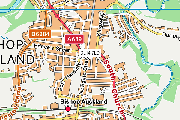 DL14 7LD map - OS VectorMap District (Ordnance Survey) DL14 7LD map - OS VectorMap District (Ordnance Survey)