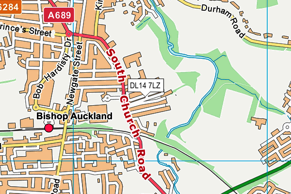 DL14 7LZ map - OS VectorMap District (Ordnance Survey) DL14 7LZ map - OS VectorMap District (Ordnance Survey)