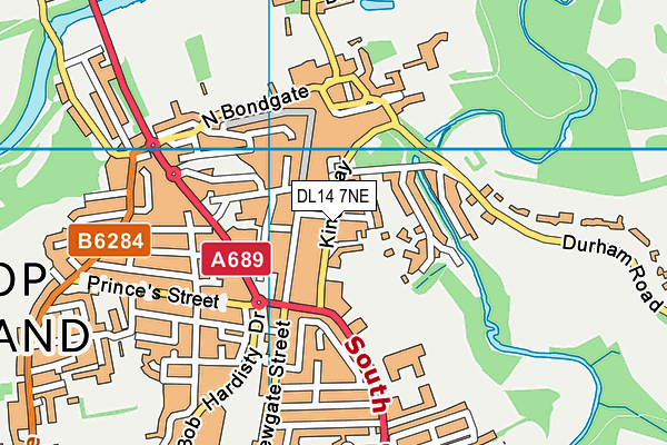DL14 7NE map - OS VectorMap District (Ordnance Survey) DL14 7NE map - OS VectorMap District (Ordnance Survey)