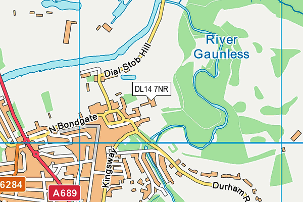DL14 7NR map - OS VectorMap District (Ordnance Survey) DL14 7NR map - OS VectorMap District (Ordnance Survey)