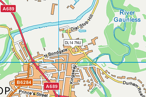 DL14 7NU map - OS VectorMap District (Ordnance Survey) DL14 7NU map - OS VectorMap District (Ordnance Survey)