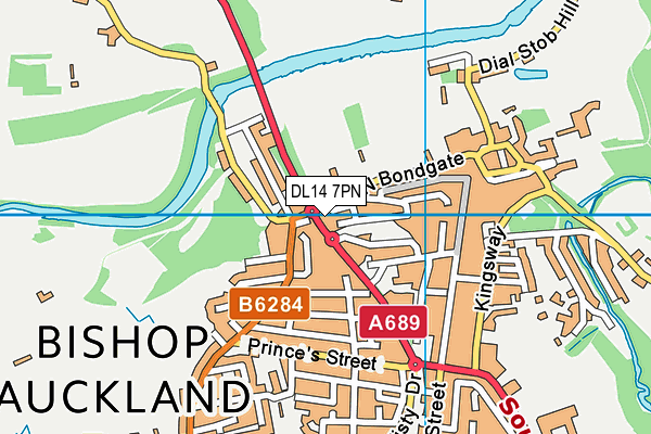 DL14 7PN map - OS VectorMap District (Ordnance Survey) DL14 7PN map - OS VectorMap District (Ordnance Survey)