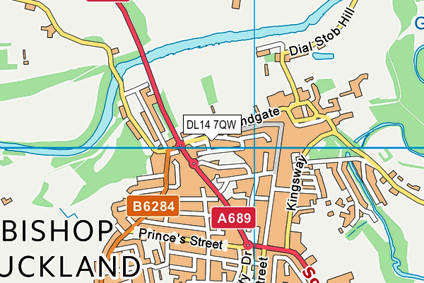 DL14 7QW map - OS VectorMap District (Ordnance Survey) DL14 7QW map - OS VectorMap District (Ordnance Survey)