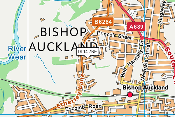 DL14 7RE map - OS VectorMap District (Ordnance Survey) DL14 7RE map - OS VectorMap District (Ordnance Survey)
