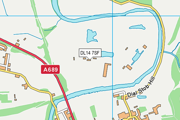 DL14 7SF map - OS VectorMap District (Ordnance Survey) DL14 7SF map - OS VectorMap District (Ordnance Survey)