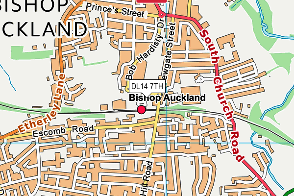 DL14 7TH map - OS VectorMap District (Ordnance Survey) DL14 7TH map - OS VectorMap District (Ordnance Survey)