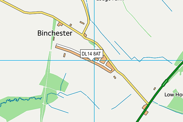 DL14 8AT map - OS VectorMap District (Ordnance Survey) DL14 8AT map - OS VectorMap District (Ordnance Survey)