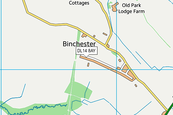 DL14 8AY map - OS VectorMap District (Ordnance Survey) DL14 8AY map - OS VectorMap District (Ordnance Survey)