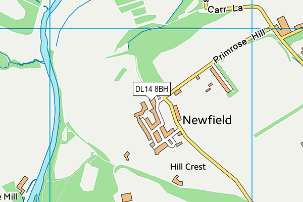 DL14 8BH map - OS VectorMap District (Ordnance Survey) DL14 8BH map - OS VectorMap District (Ordnance Survey)