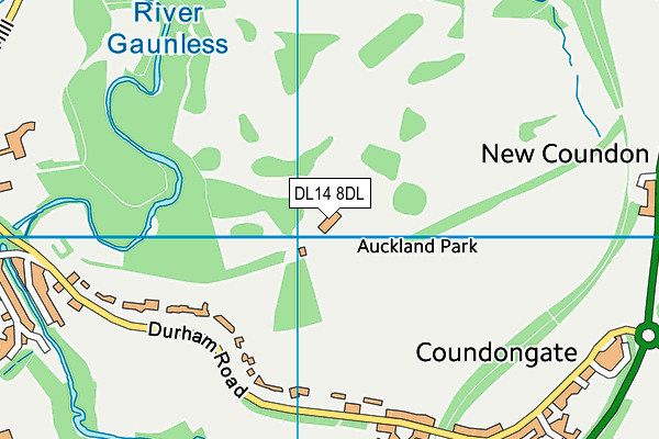 DL14 8DL map - OS VectorMap District (Ordnance Survey) DL14 8DL map - OS VectorMap District (Ordnance Survey)