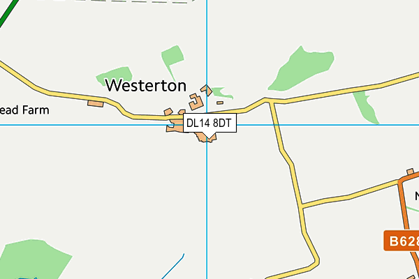 DL14 8DT map - OS VectorMap District (Ordnance Survey) DL14 8DT map - OS VectorMap District (Ordnance Survey)