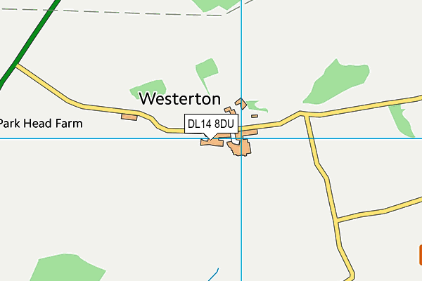 DL14 8DU map - OS VectorMap District (Ordnance Survey) DL14 8DU map - OS VectorMap District (Ordnance Survey)