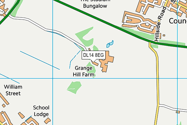 DL14 8EG map - OS VectorMap District (Ordnance Survey) DL14 8EG map - OS VectorMap District (Ordnance Survey)