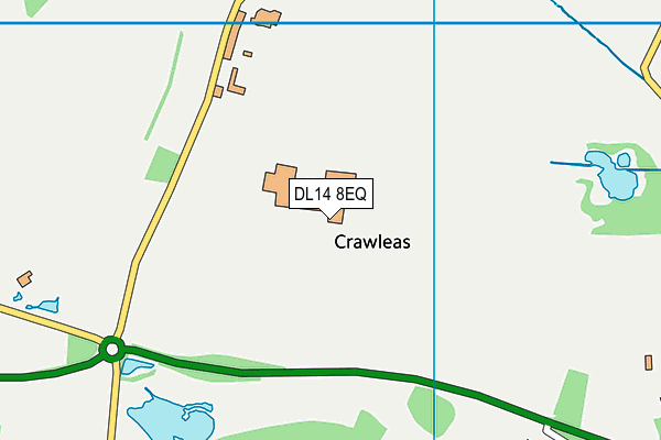 DL14 8EQ map - OS VectorMap District (Ordnance Survey) DL14 8EQ map - OS VectorMap District (Ordnance Survey)