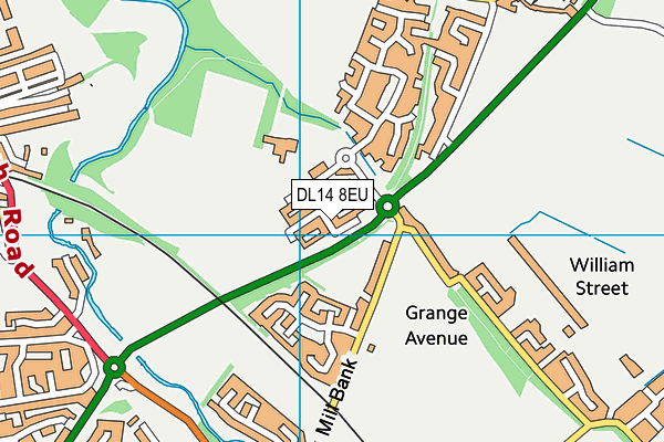 DL14 8EU map - OS VectorMap District (Ordnance Survey) DL14 8EU map - OS VectorMap District (Ordnance Survey)