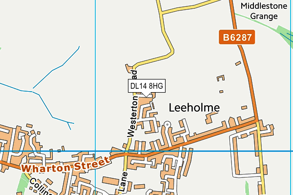 DL14 8HG map - OS VectorMap District (Ordnance Survey) DL14 8HG map - OS VectorMap District (Ordnance Survey)