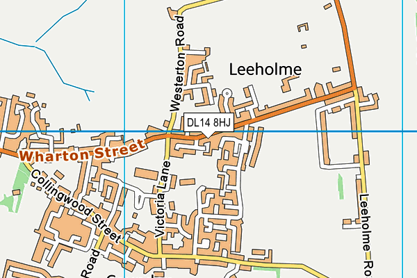 DL14 8HJ map - OS VectorMap District (Ordnance Survey) DL14 8HJ map - OS VectorMap District (Ordnance Survey)