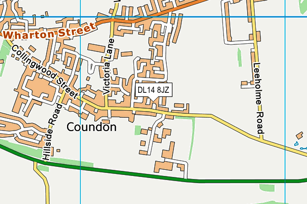 DL14 8JZ map - OS VectorMap District (Ordnance Survey) DL14 8JZ map - OS VectorMap District (Ordnance Survey)