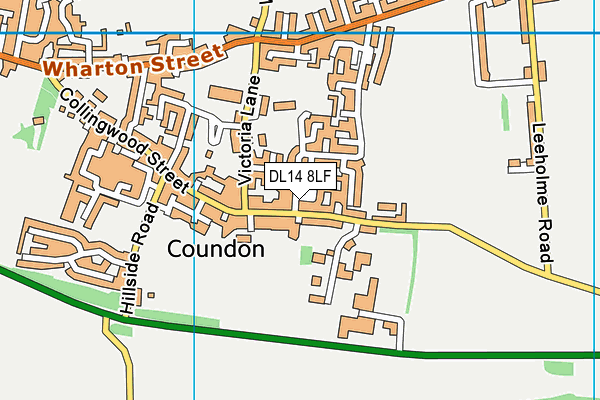 DL14 8LF map - OS VectorMap District (Ordnance Survey) DL14 8LF map - OS VectorMap District (Ordnance Survey)