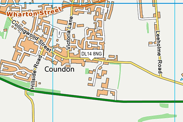DL14 8NG map - OS VectorMap District (Ordnance Survey) DL14 8NG map - OS VectorMap District (Ordnance Survey)