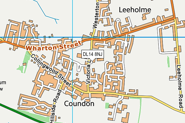 DL14 8NJ map - OS VectorMap District (Ordnance Survey) DL14 8NJ map - OS VectorMap District (Ordnance Survey)