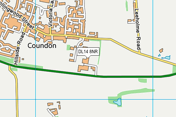 DL14 8NR map - OS VectorMap District (Ordnance Survey) DL14 8NR map - OS VectorMap District (Ordnance Survey)
