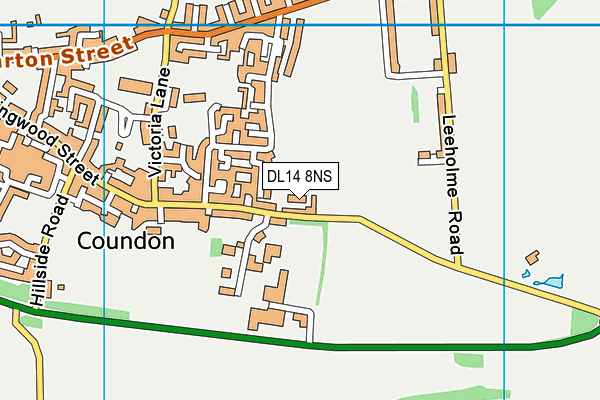 DL14 8NS map - OS VectorMap District (Ordnance Survey) DL14 8NS map - OS VectorMap District (Ordnance Survey)