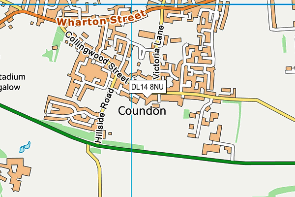 DL14 8NU map - OS VectorMap District (Ordnance Survey) DL14 8NU map - OS VectorMap District (Ordnance Survey)