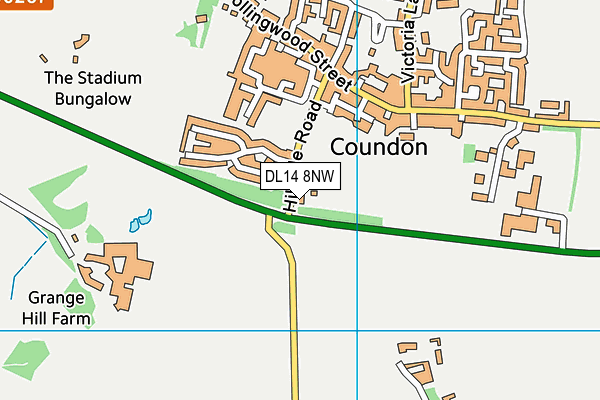 DL14 8NW map - OS VectorMap District (Ordnance Survey) DL14 8NW map - OS VectorMap District (Ordnance Survey)