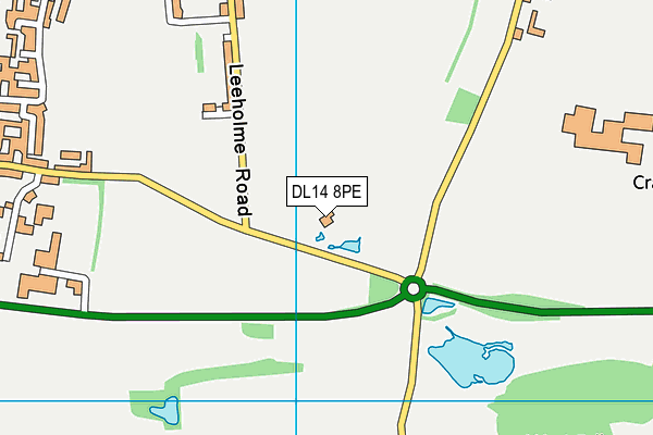 DL14 8PE map - OS VectorMap District (Ordnance Survey) DL14 8PE map - OS VectorMap District (Ordnance Survey)