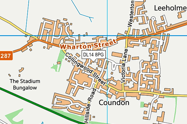 DL14 8PG map - OS VectorMap District (Ordnance Survey) DL14 8PG map - OS VectorMap District (Ordnance Survey)