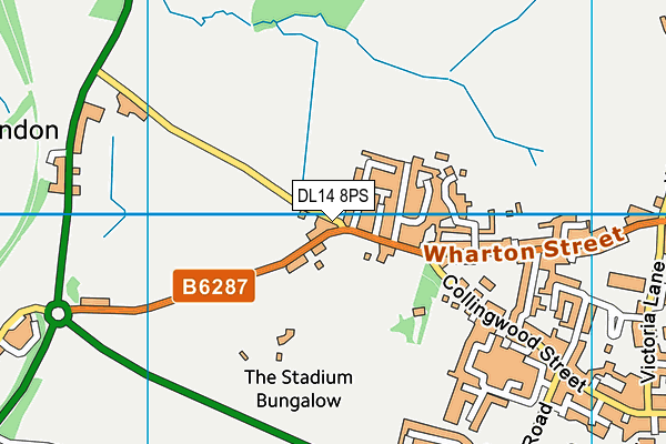DL14 8PS map - OS VectorMap District (Ordnance Survey) DL14 8PS map - OS VectorMap District (Ordnance Survey)