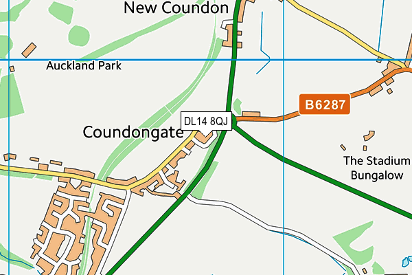 DL14 8QJ map - OS VectorMap District (Ordnance Survey) DL14 8QJ map - OS VectorMap District (Ordnance Survey)