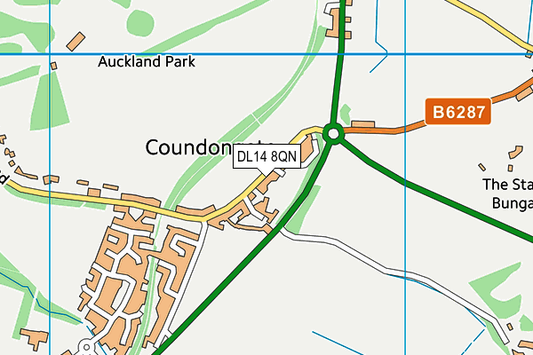 DL14 8QN map - OS VectorMap District (Ordnance Survey) DL14 8QN map - OS VectorMap District (Ordnance Survey)